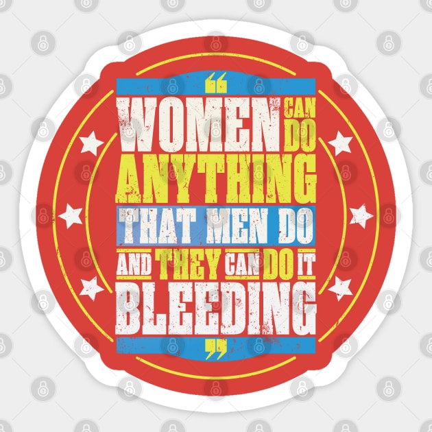 Bloody Women Sticker by monsieurgordon